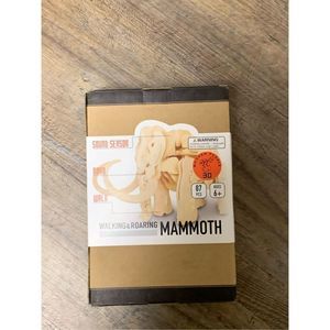 DINOROID Mammoth Walking & Roaring 3D Wooden Dinosaur Puzzle. New in Box.